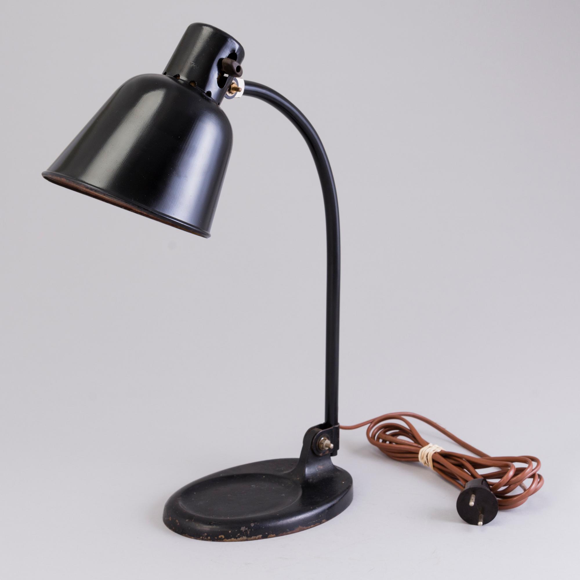 A 1930's German 'Matador' table lamp for (BÜR) Bünte & Remmler.