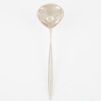 Georg Jensen, såssked, silver, "Cypress", Danmark efter 1945.