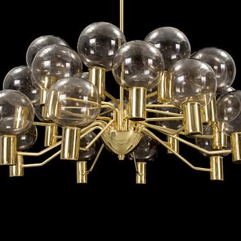A brass ceiling light by Hans-Agne Jakobsson.