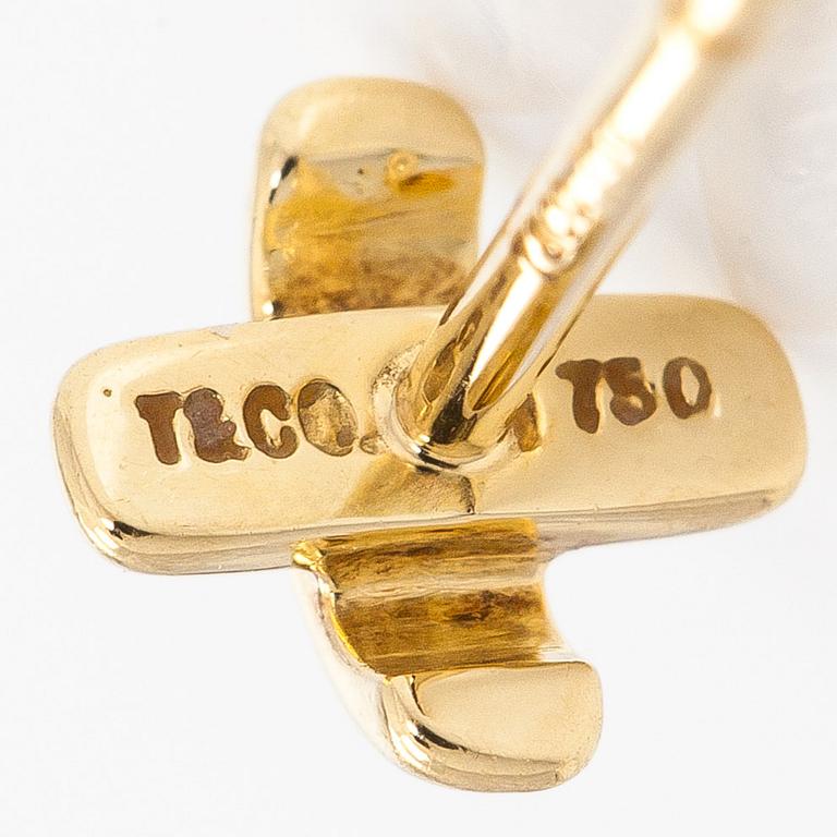 Tiffany & Co, korvakorut, "Cross Stitch", 18K kultaa.