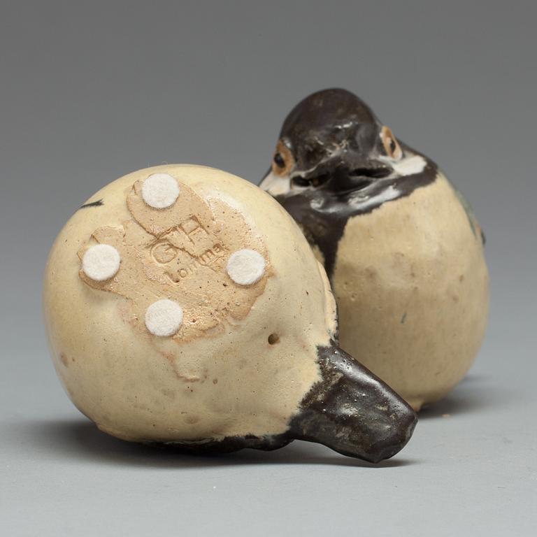 GUNNAR HANSSON, 4 st, stengods, monogramsignerade.