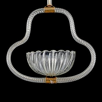 TAKLAMPA, venetiansk stil, 1900-talets andra kvartal. Höjd 73 cm.