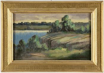 VERNER THOMÉ, oil on canvas, signed.