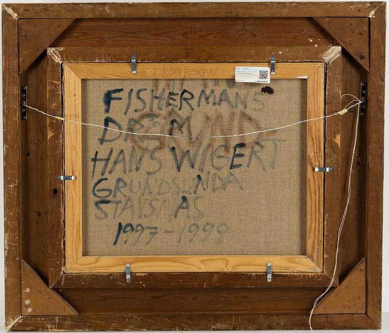 HANS WIGERT, oil on canvas, signed Hans Wigert and dated Grundsunda Stavsnäs 1997-1998 on the reverse.
