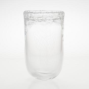 Tiina Nordström, an art glass signed Tiina Nordström, Nuutajärvi 1993.