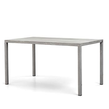 A concrete dining table, contemporary production.