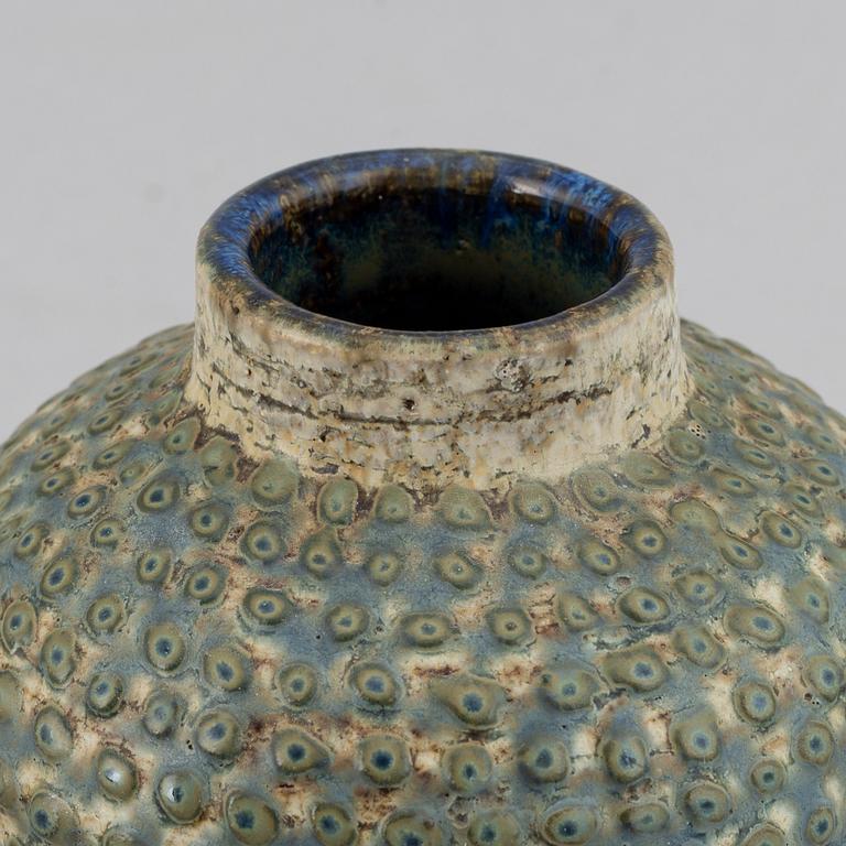 Marianne Westman for Rörstrand and Britt-Louise Sundell for Gustavsberg studio, two stoneware vases, Sweden.