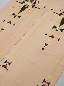 DRAPERIER, 1 par, slätväv, 224,5 x 75 respektive 223,5 x 75 cm, komponerade av Gösta Adrian-Nilsson (GAN).
