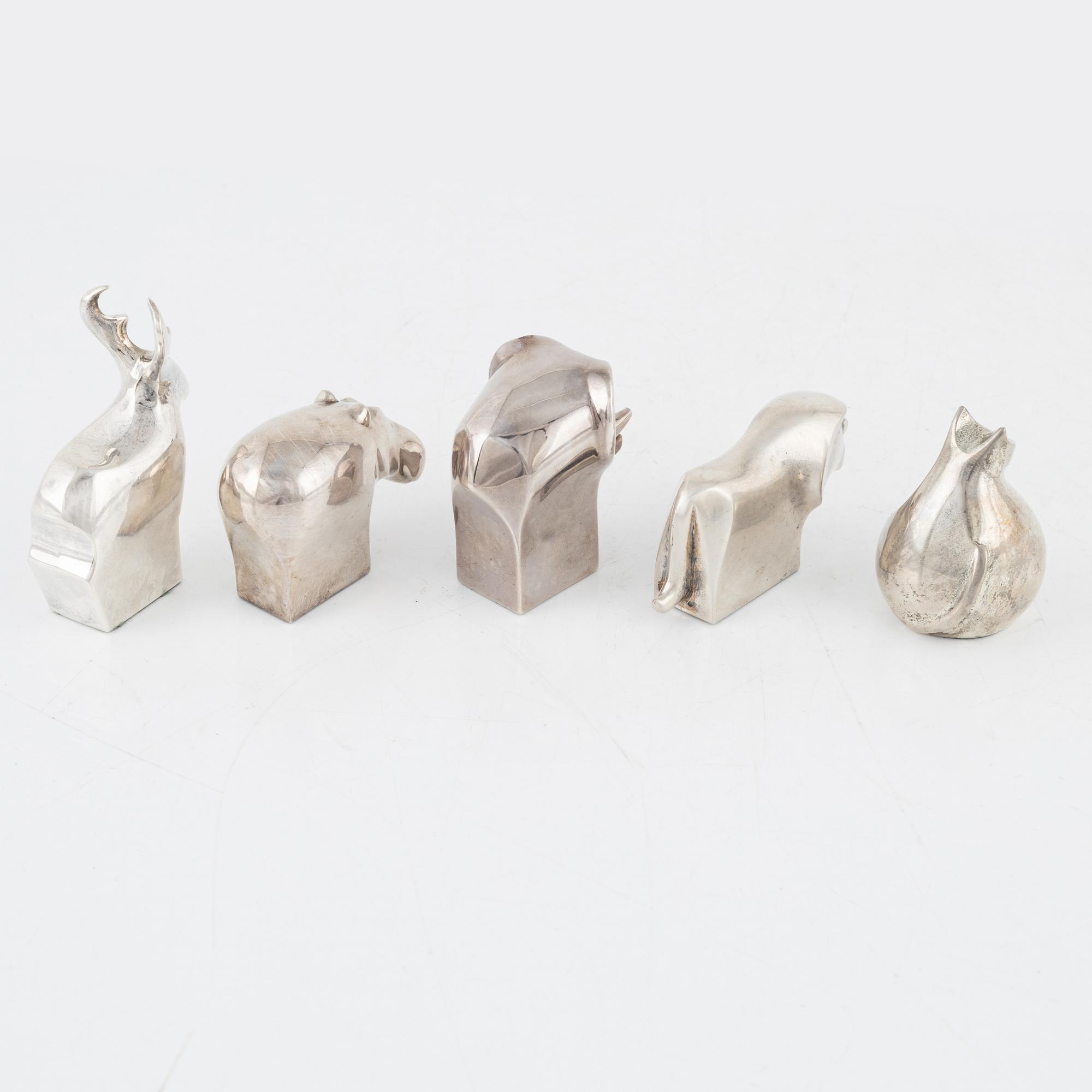 Figuriner, 5 st, bl.a. Gunnar Cyrén, Dansk Designs, Japan.