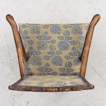A Swedish late Baroque armchair, first part 18th century.