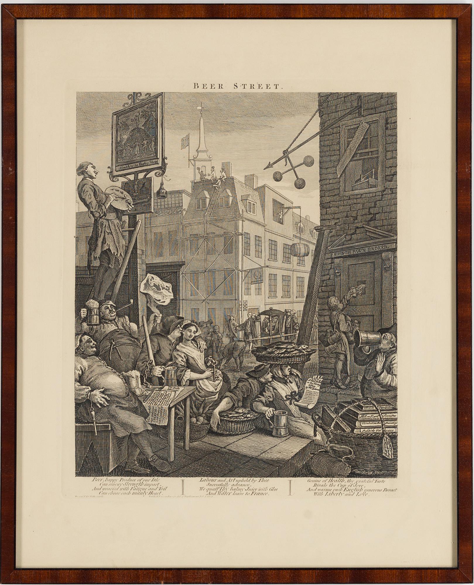 WILLIAM HOGARTH, engravings, 6, later, 20th century.