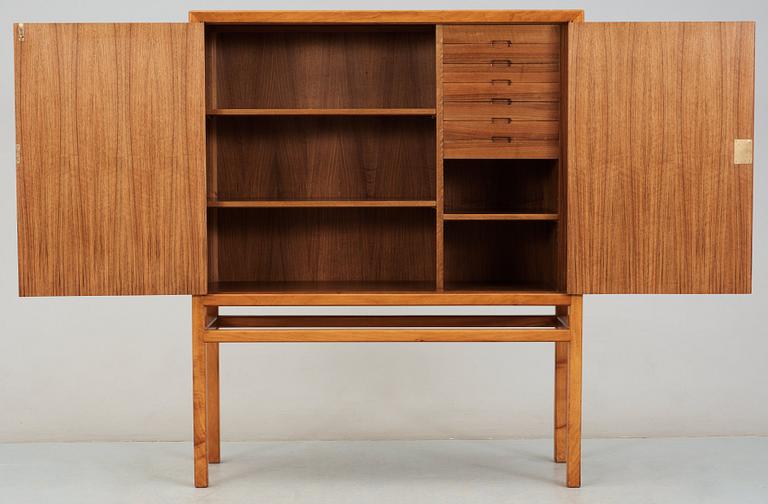 A walnut cabinet by cabinetmaker Sten-Olof Fransson, Linköping 1958.