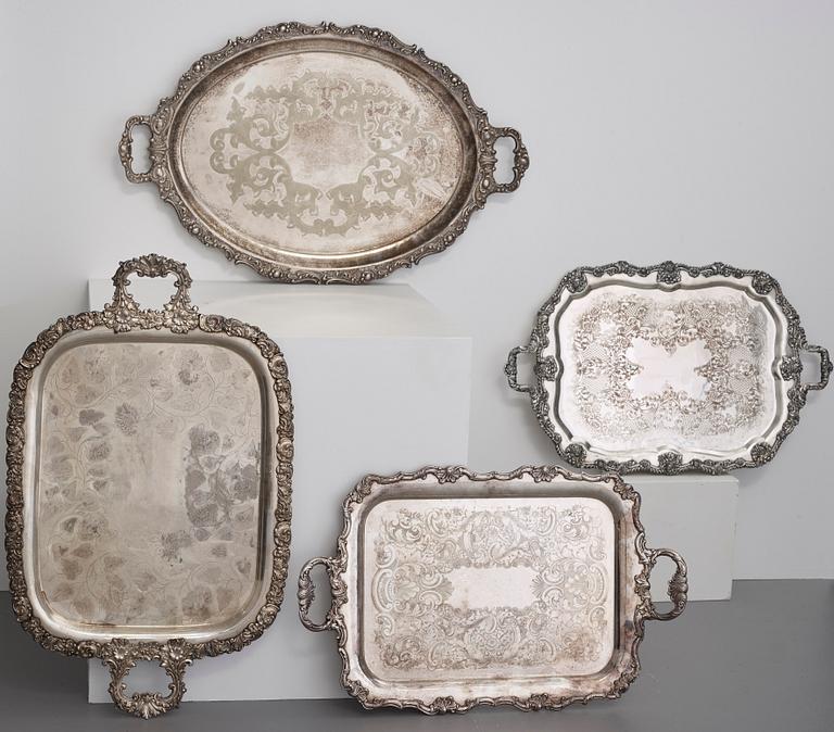 BRICKOR, 4 st, pläter, 1800-talets slut.