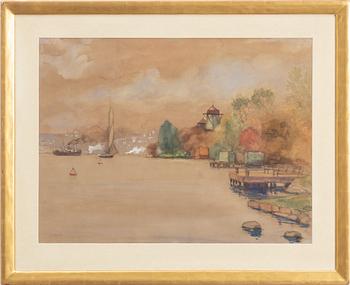 Louis Sparre, View towards Waldemarsudde with Södermalm in the background (Stockholm).