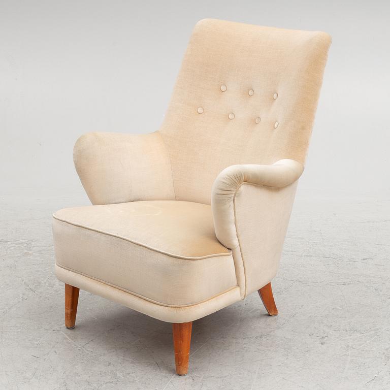 Carl Malmsten, armchair, Samsas, second half of the 20th century.