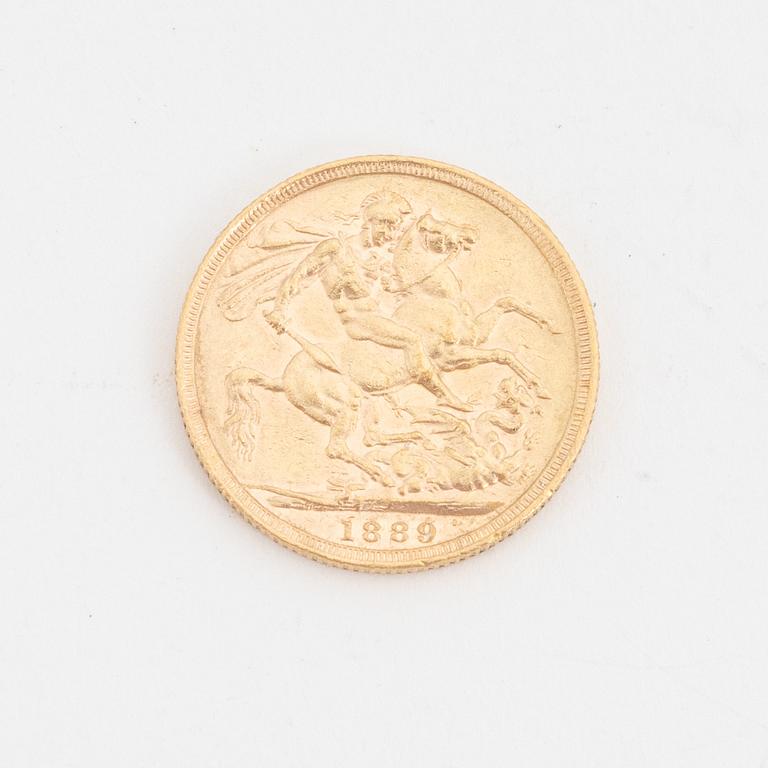 A Victoria gold sovereign, 1900.