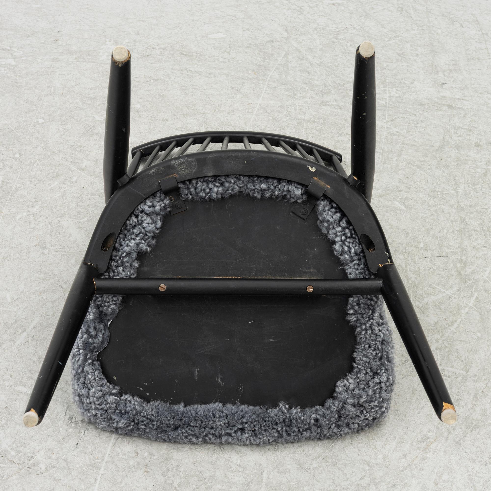 Thea Leonard, chairs 4 pcs, "Flamingo", Nässjö, mid-20th century.