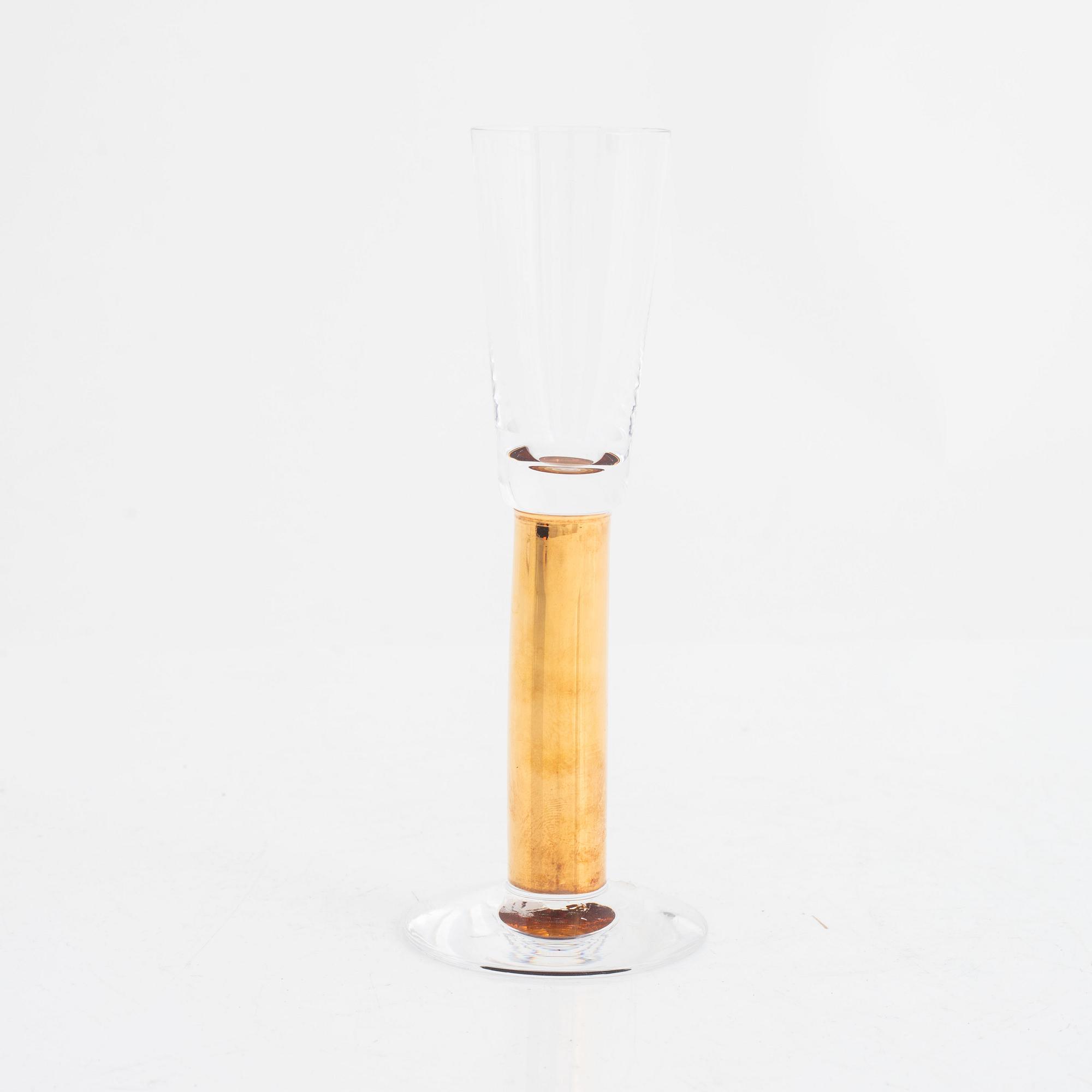 Gunnar Cyrén, 23 glasses from the "Nobel"-series, Orrefors, Sweden.