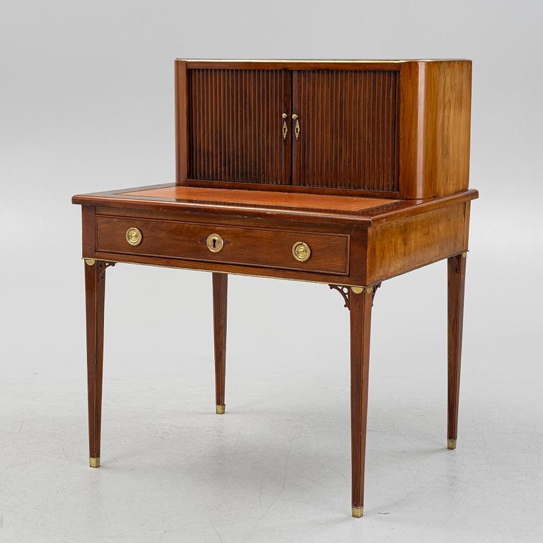 Skrivbord, Stockholmsarbete,  Carl Diedric Ficks art, sent 1700-tal, Sengustavianskt.