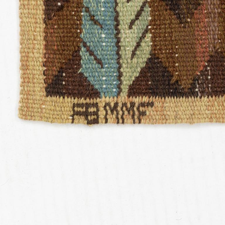 Märta Måås-Fjetterström, a textile, "Täppan", tapestry weave, ca 122 x 61 cm, signed AB MMF.