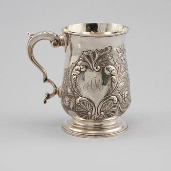 MUGG, silver, London, England, 1816, vikt 380 gram.