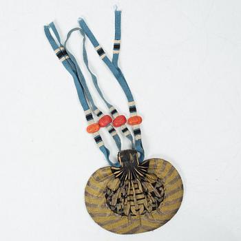 Two silk hebao purses, China, Qing dynasty, 19th century.