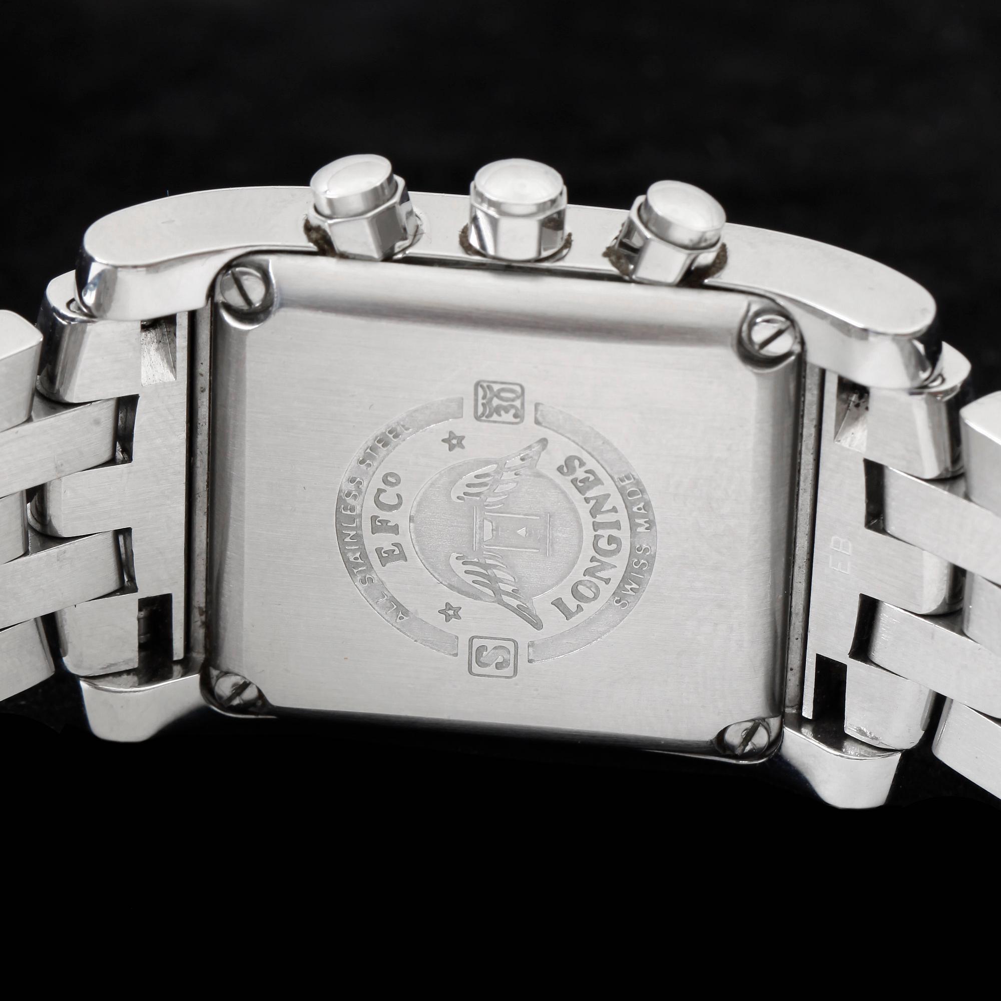 ARMBANDSUR, herr, Longines, Dolce Vita, kronograf, ref L5 656 4, quartz, cal 538, stål.