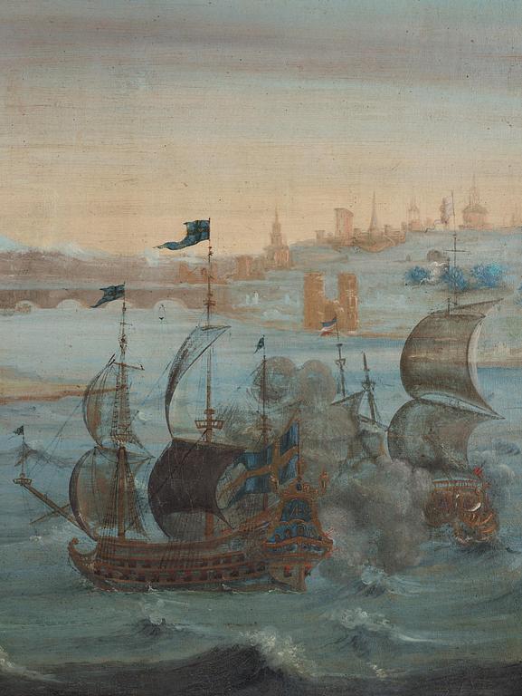 Swedish Artist, 18Th Century, Battle scene from Vyborg.