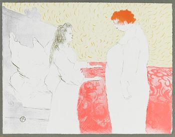 MAPP med färglitografier, 11 st, "Elles", efter Henri Toulouse-Lautrec, numrerad upplaga 1229/1250, London, 1969.