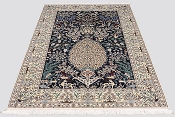 Matta, Figural Nain Part Silk, S.K 6LAA, ca 220 x 146 cm.