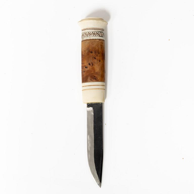 Ivar Bernhard Lampa, helhornskniv, signerad.