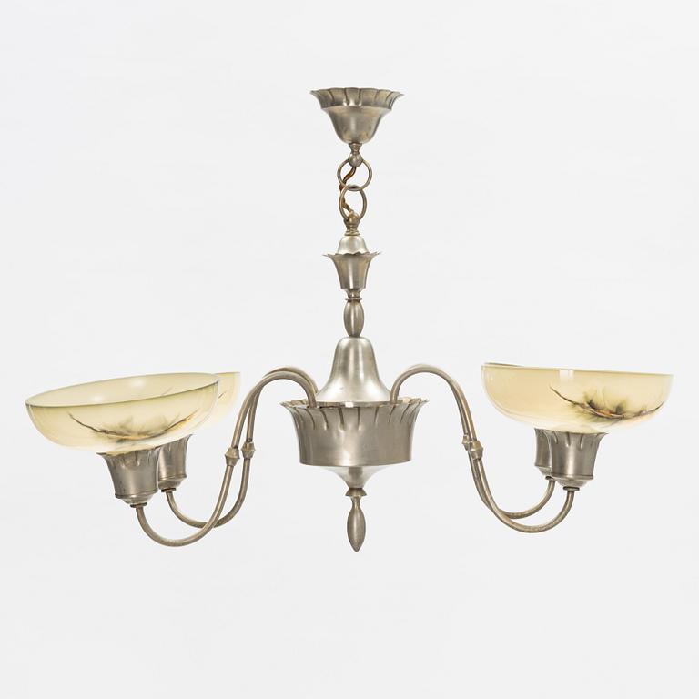 Harald Notini, a ceiling light, Arvid Böhlmarks Lampfabrik, 1920's/30's.