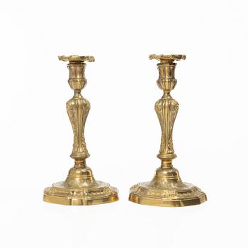 Candelabras, a pair in the Baroque style, 19th century.