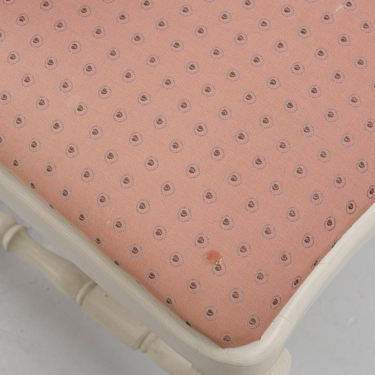 A Rococo style dining table and twelve chairs, KA Roos, Helsingborg, modern production.