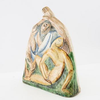 Jais Nielsen, skulptur, keramik. Signerad och otydligt daterad.