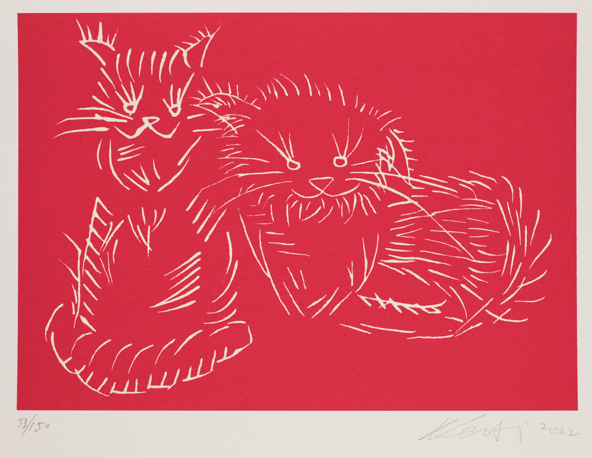 Ai Weiwei, "Cats (Red)".