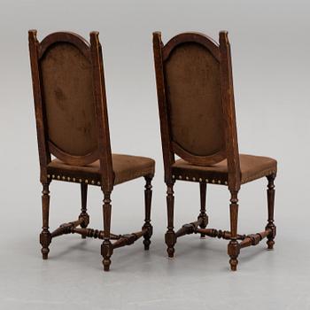 A circa 1900 renaissance style 7 pcs furniture suite.