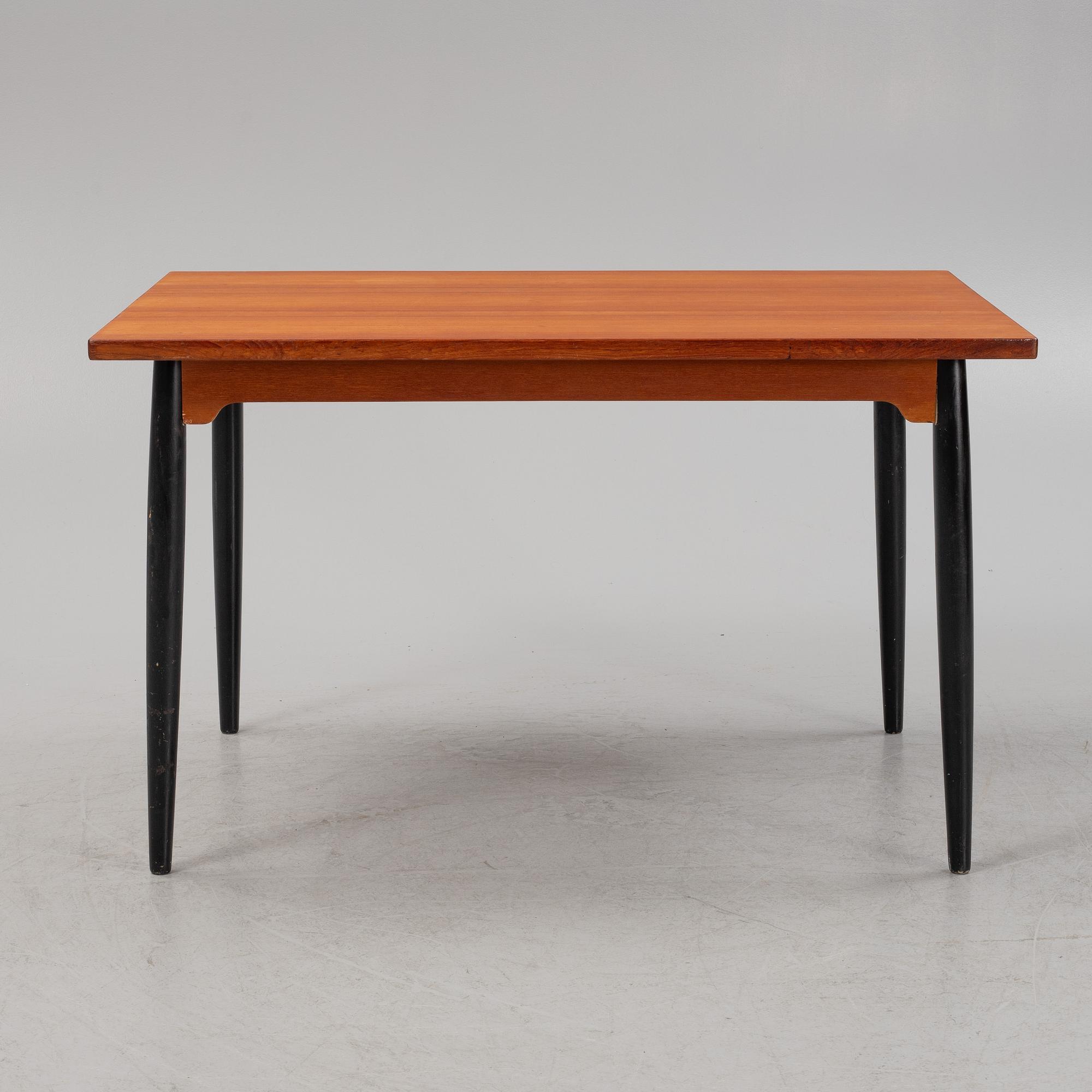 Ilmari Tapiovaara, dining table, "Fanett", mid 20:th century, Edsbyverken, Sweden.