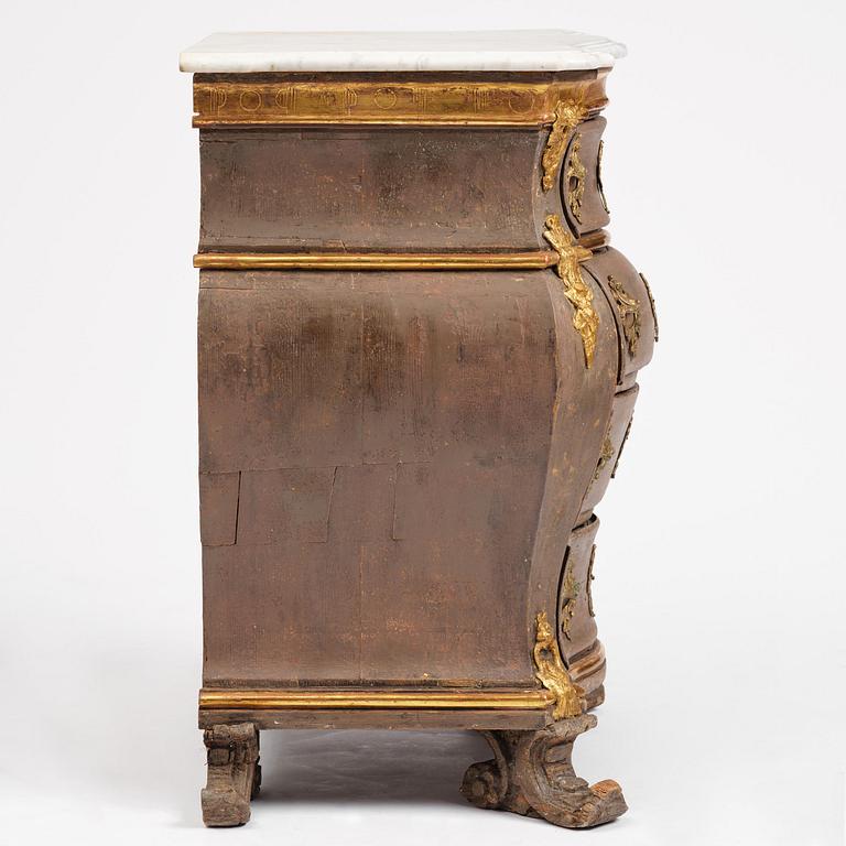 Byrå, Mathias Ortmanns (ca.1692–1757) art. Danmark, 1700-talets mitt. Rokoko.