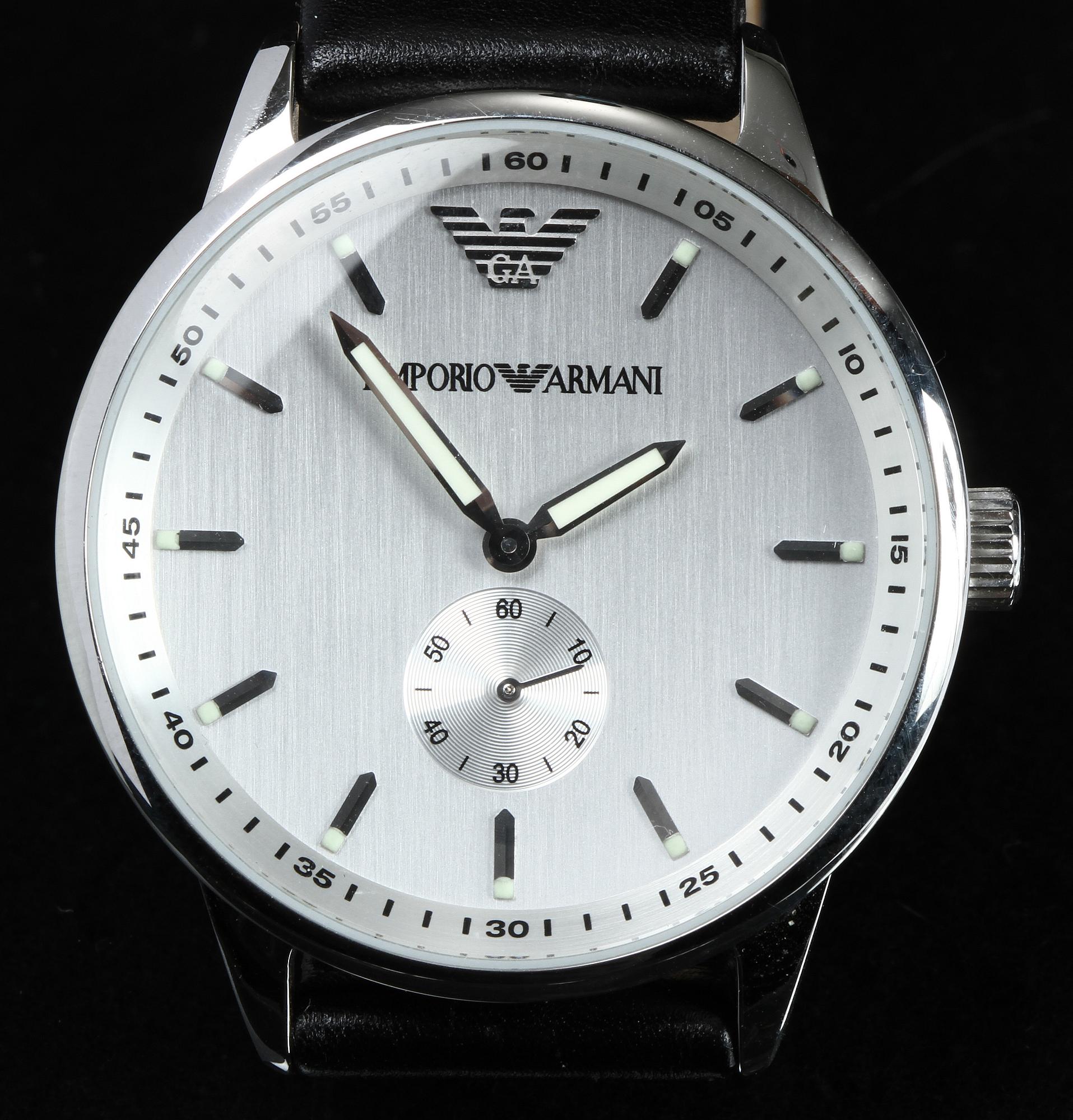 HERRARMBANDSUR, Emporio Armani, 2000-tal.
