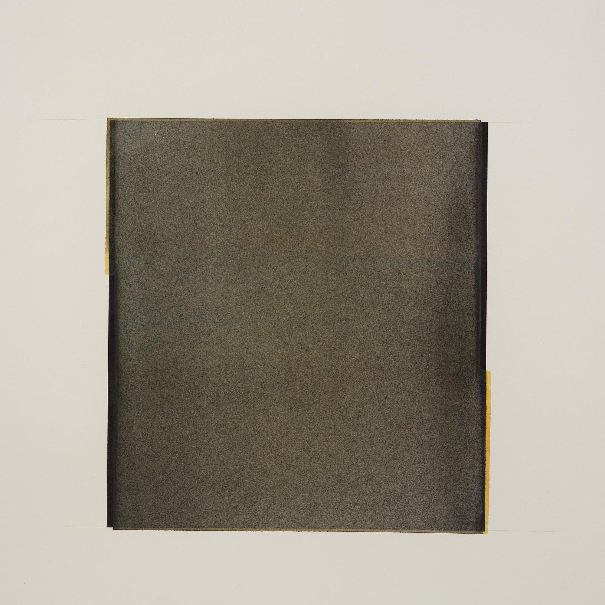 Callum Innes, "Ivory Black Blue / Quinacridone Gold (no. 59)".