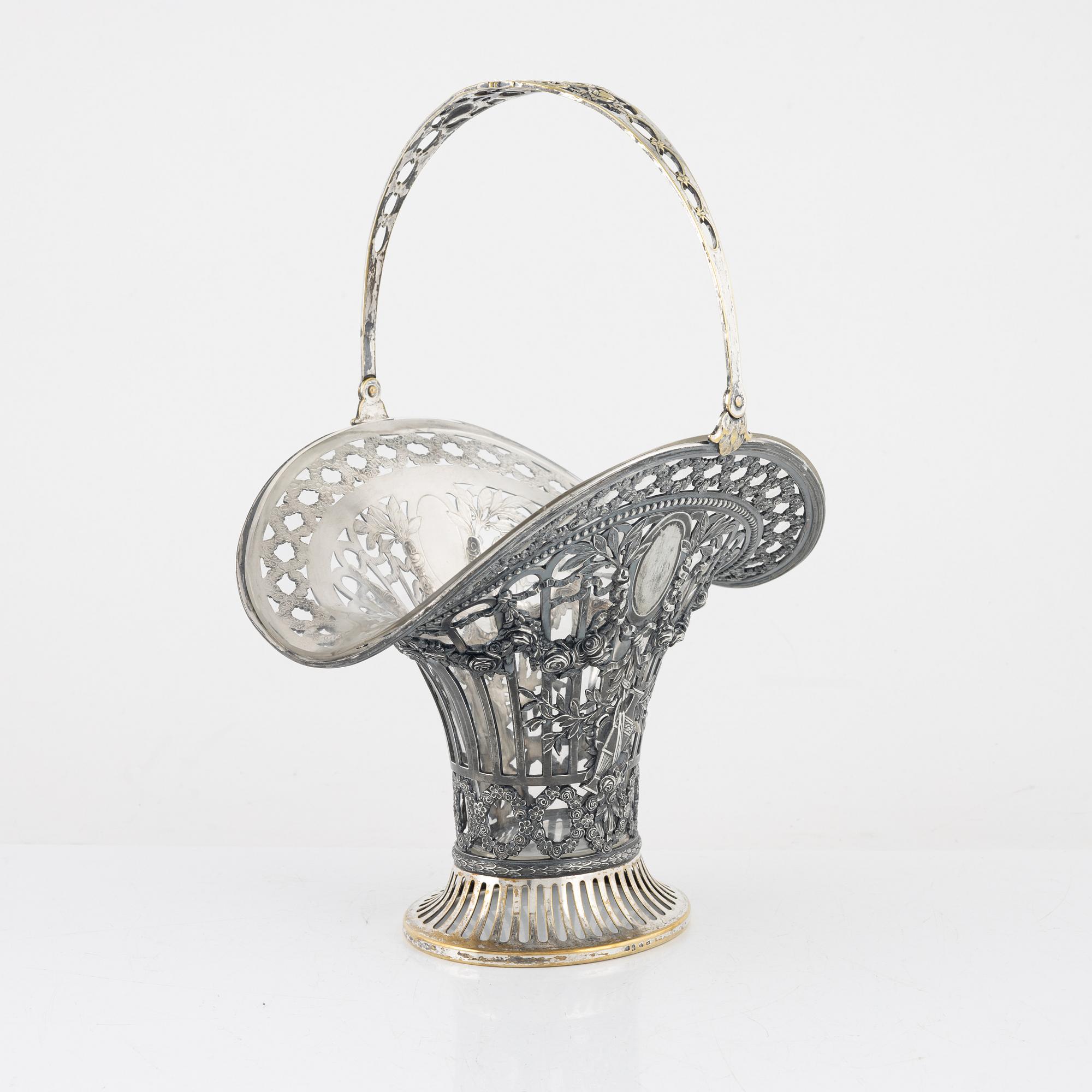 WMF, basket, new silver, first half of the 20th century.