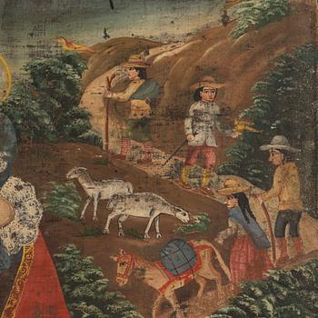 Cuzco School, 17th/18th century, Madonna with Child.