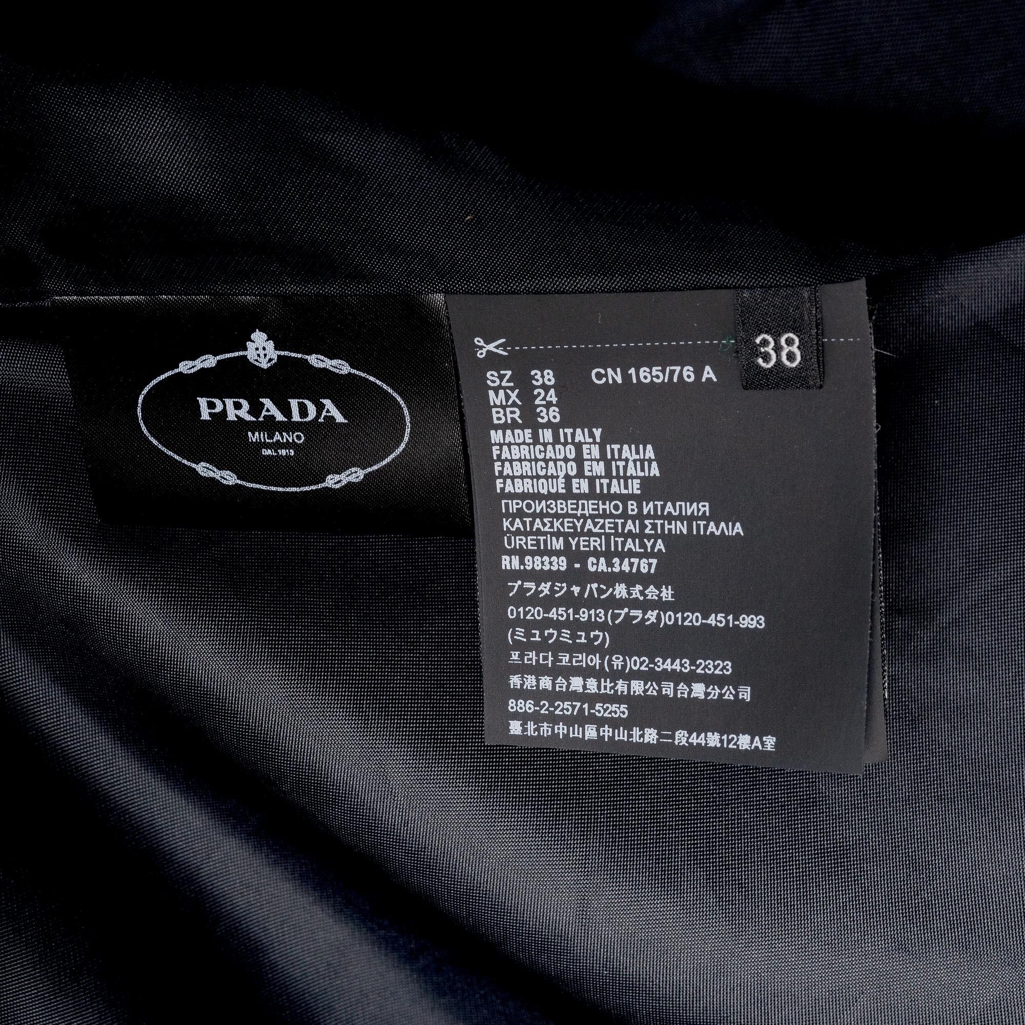 Prada, coat, size 38.