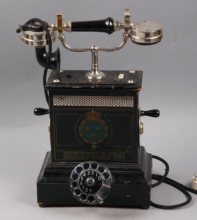 TELEFON, "Rikstelefon". 1900-talets början.