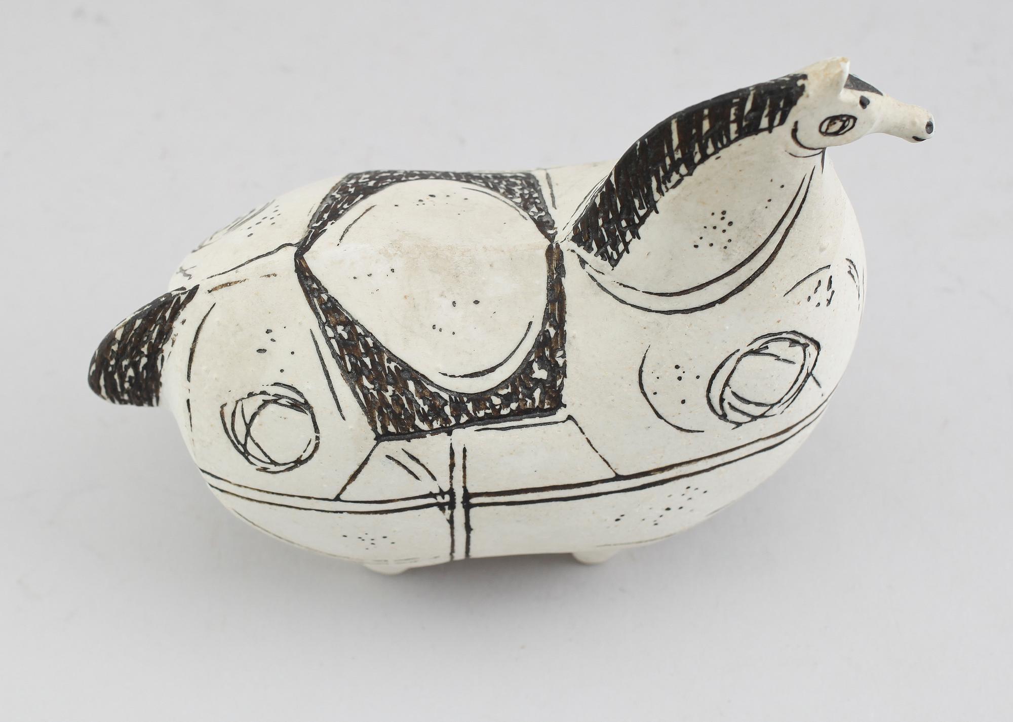 FIGUR, stengods, "Springare", Stig Lindberg, Gustavsberg.