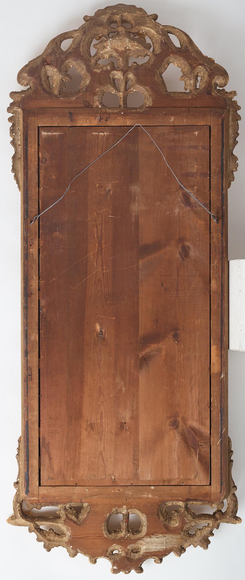 SPEGEL, av Johan Åkerblad (mästare i Stockholm 1758-1799), rokoko, 1770-tal.