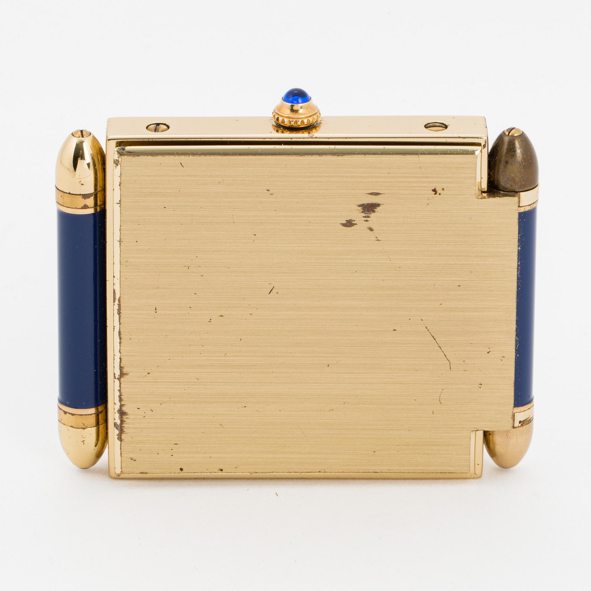 CARTIER, reseur / väckarklocka, 50 x 53 (63) mm.