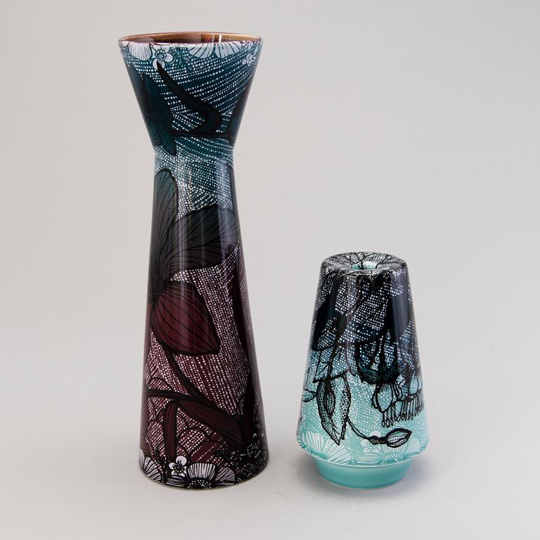 HEINI RIITAHUHTA, a porcelain vase/candlestick, Pro Arte 4/10 2013, signed Heini Riitahuhta.