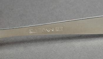 BESTICKSERVIS, 99 delar, "Rosenholm", Guldsmedsaktiebolaget GAB, Stockholm, mestadels 1964-1966. Vikt ca 3035 gram.